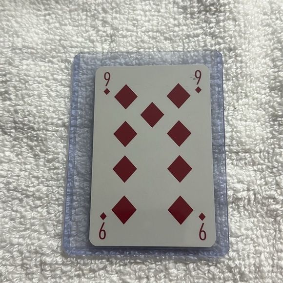 Louis Vuitton blue playing card 9 of diamonds with COA - Picture 2 of 4